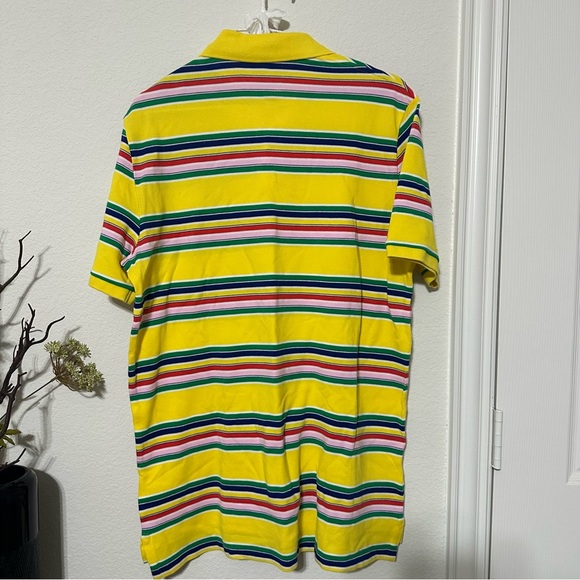 NWT Polo Ralph Lauren Classic Fit Stripe Mesh Short Sleeve Polo Shirt - Picture 3 of 5